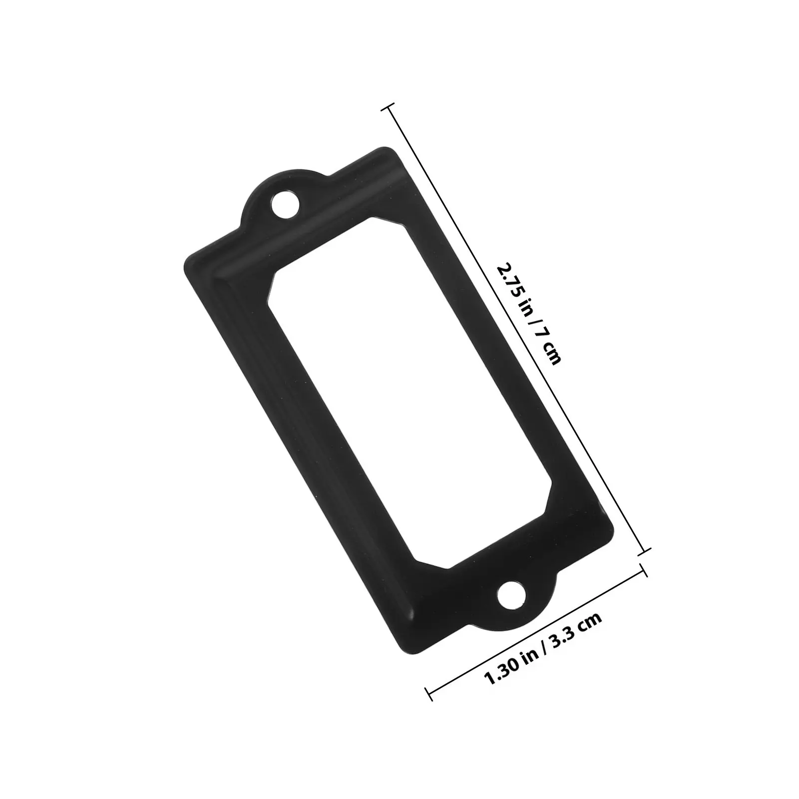 Vintage Iron Drawer Label Holder Set – Metal Card Holder for Cabinets, File Boxes & Office Furniture Decoration