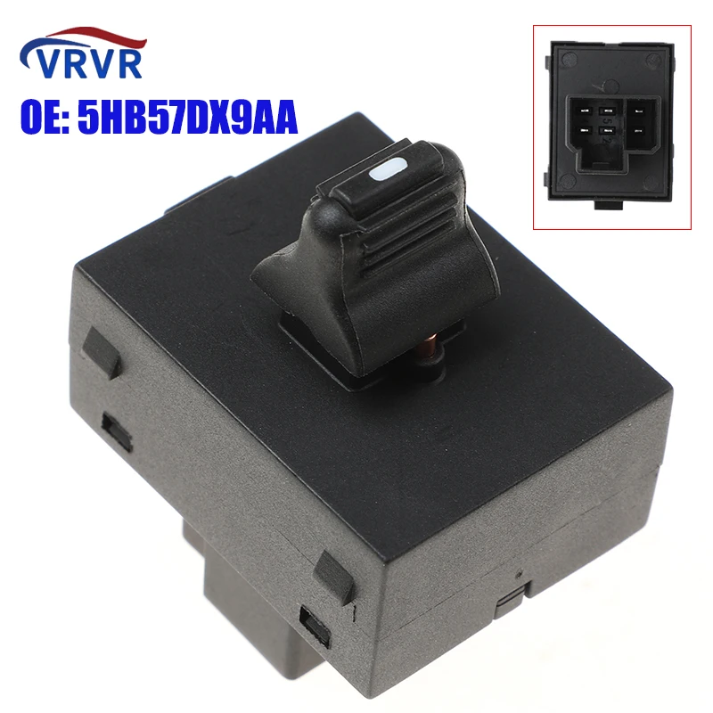 VRVR 5HB57DX9AA 6 Pins 89056892 Rear Electric Window Single Switch Lifter 55196424 56042057 For Jeep Grand Cherokee 1999-2004