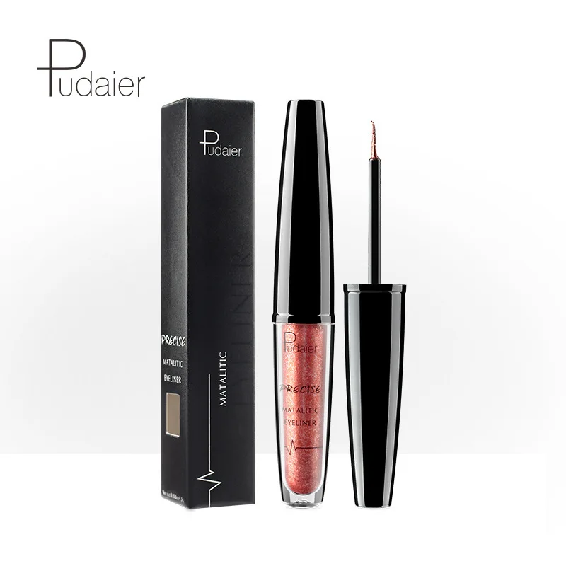 Delineador líquido de 16 cores, à prova d'água, de longa duração, iluminador de bicho da seda, delineador colorido, sem floração, maquiagem para os olhos