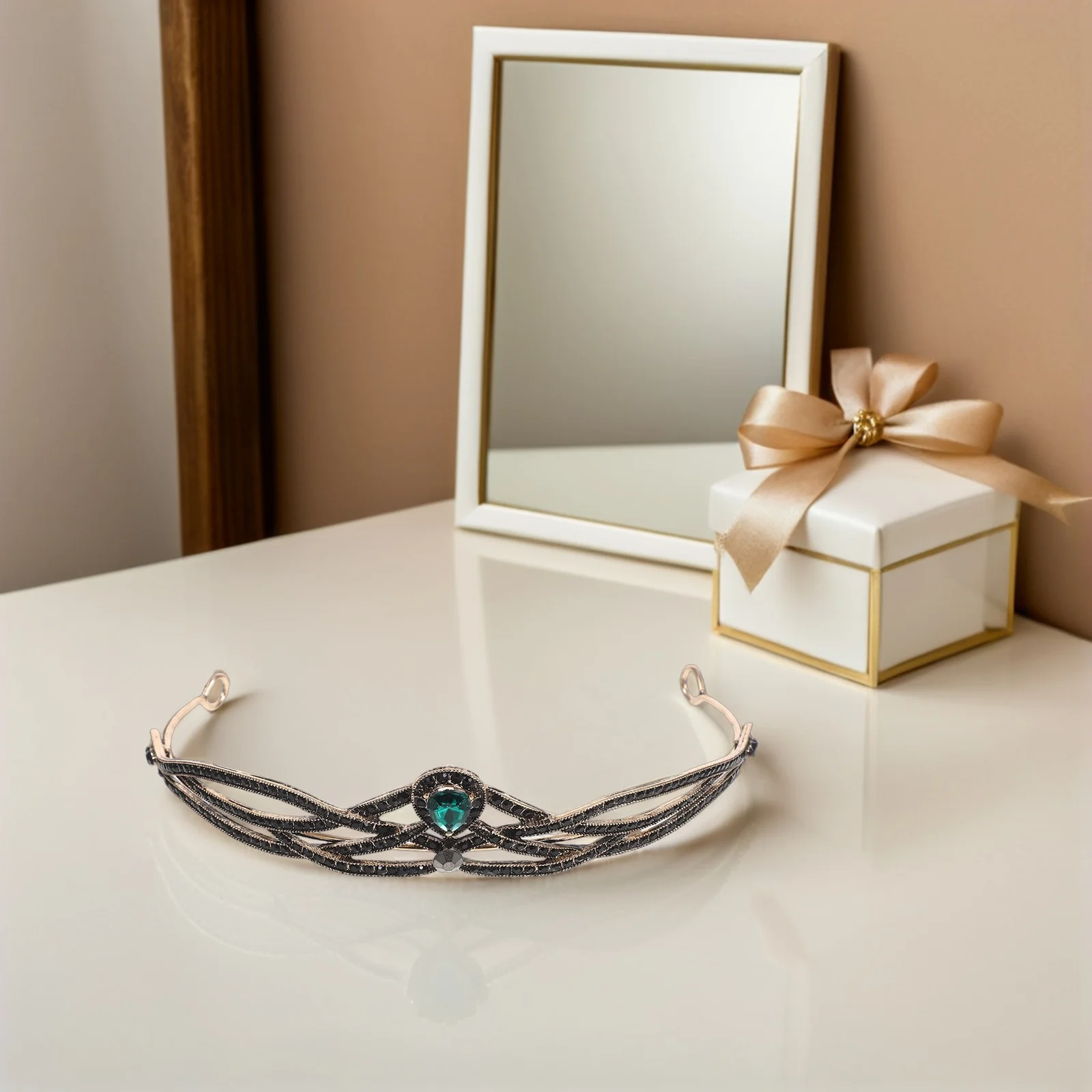 

1 шт., ретро-корона в стиле барокко, свадебный аксессуар для волос, элегантный головной убор, вечерние тиара для женщин и девочек, ретро-корона в стиле барокко