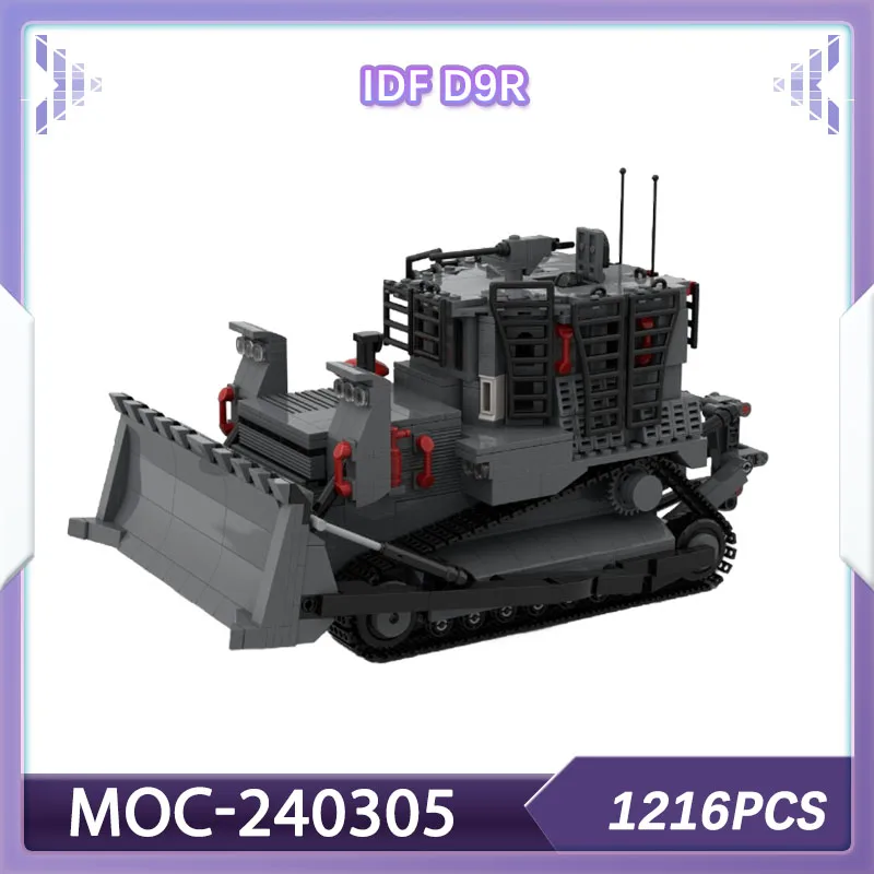 

Building blocks set IDF D9R Armored bulldozer Military MOC-240305 adults bricks Christmas gift