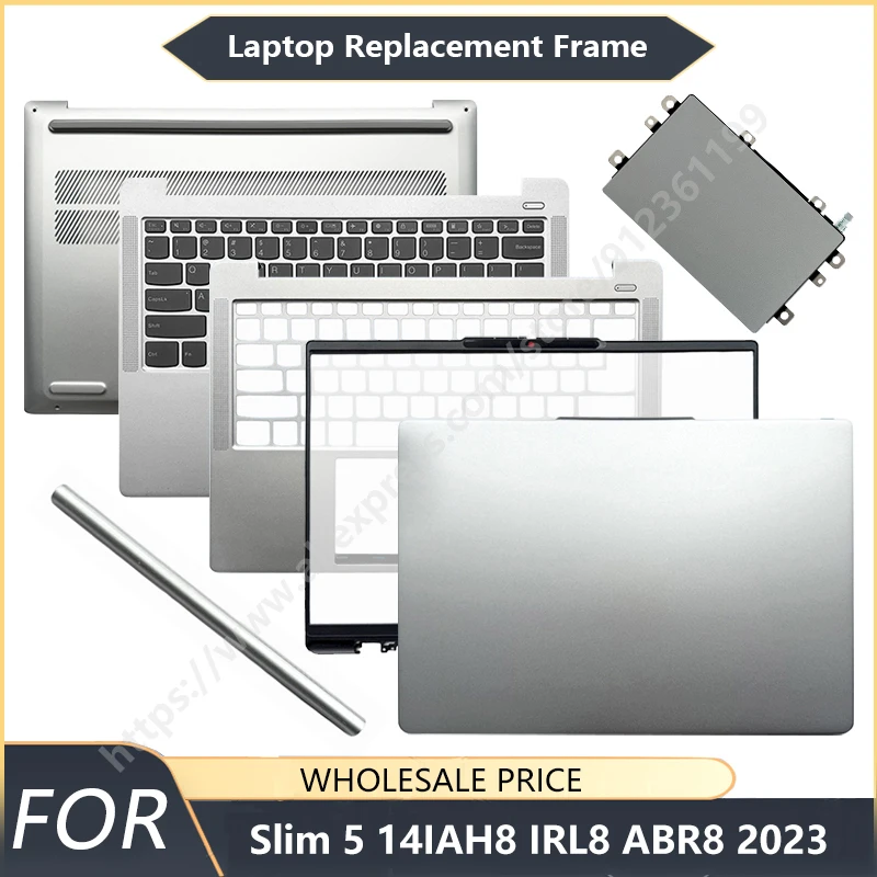 

NEW For IdeaPad Slim 5 14IAH8 5 14IRL8 5 14ABR8 2023 Laptop LCD Back Cover Front Palmrest Bottom Hinge Case touchpad Keyboard