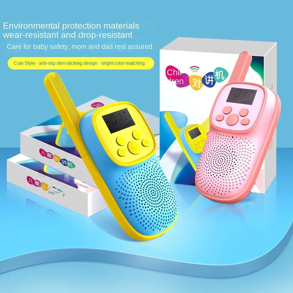 Walkie-Talkie sem fio dos desenhos animados para crianças, Brinquedos interativos pai-filho, Presente educativo, D21
