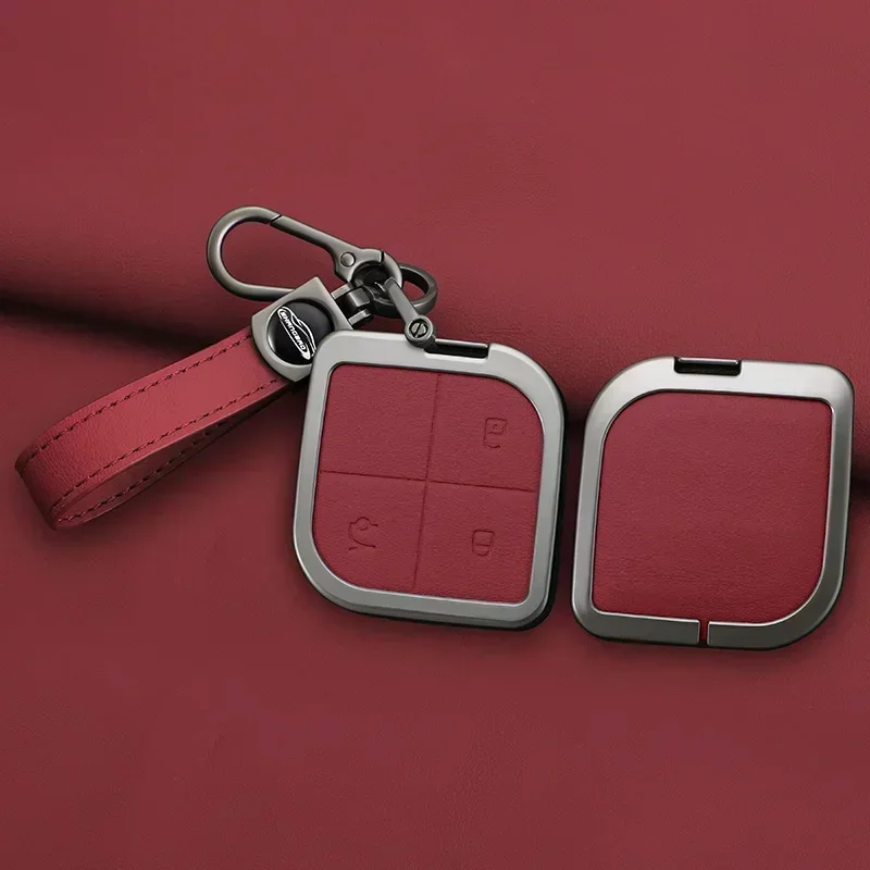 

Цинковый сплав; Чехол для автомобильных ключей LYNK & CO 08. Кожаный брелок; Автомобильные детали; Умный чехол для пульта дистанционного управления;
