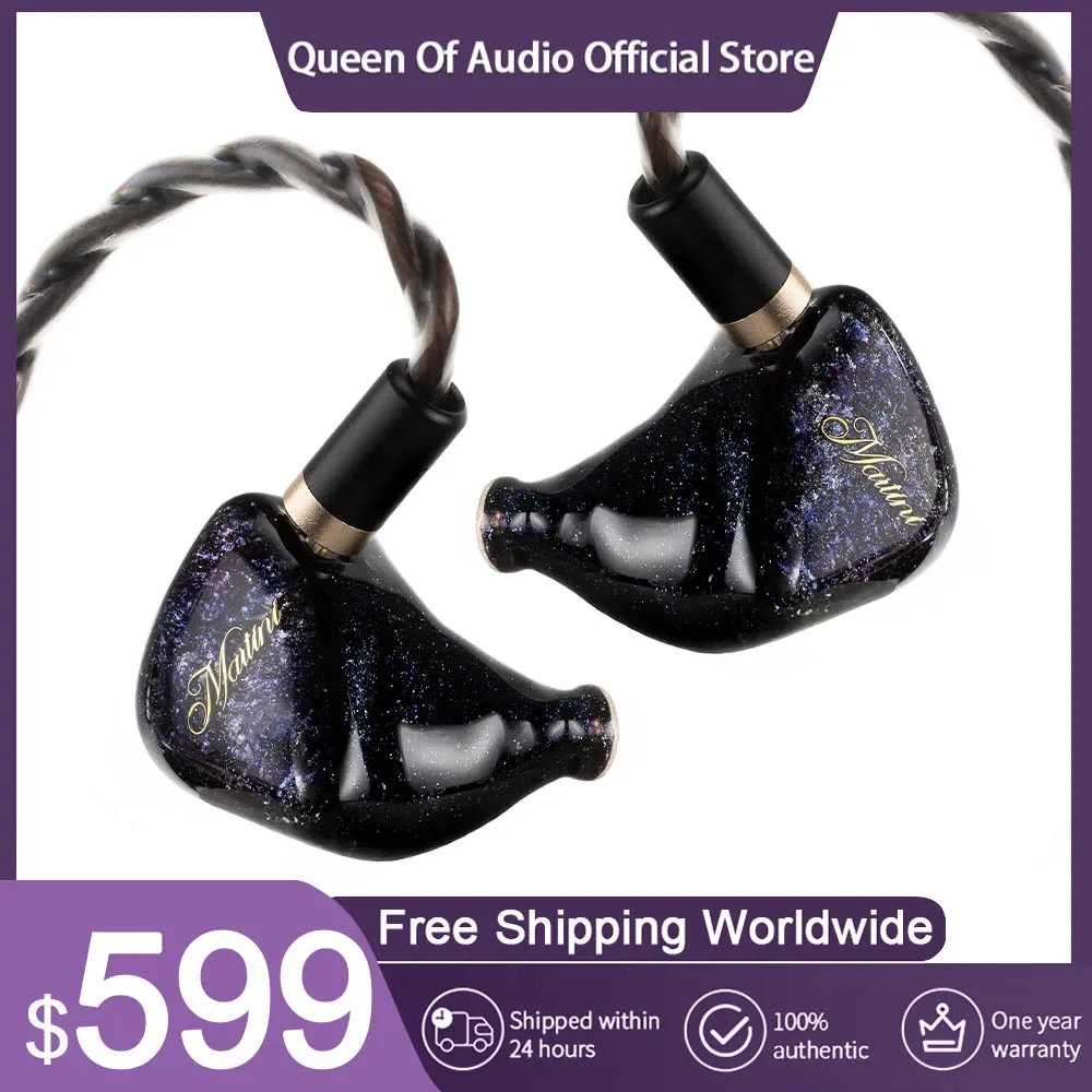 

Наушники KINERA QoA MARTINI 1DD+4BA+1BC IEMs Hi-Fi, внутриканальные, проводные, гибридные, с разъемом 4.4 мм и балансным кабелем 0.78 2Pin