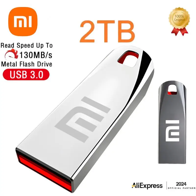 Xiaomi USB 3.0, Flash Drive kecepatan tinggi 2tb 1tb Usb 3. 0 stik memori 512gb untuk PC meja