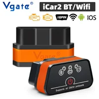 Vgate-herramienta de diagnóstico de coche iCar2 ELM327 V2.2 OBD2, escáner para Android, iOS, Bluetooth 3,0, WiFi, OBD 2, lector de código PK KONNWEI KW906