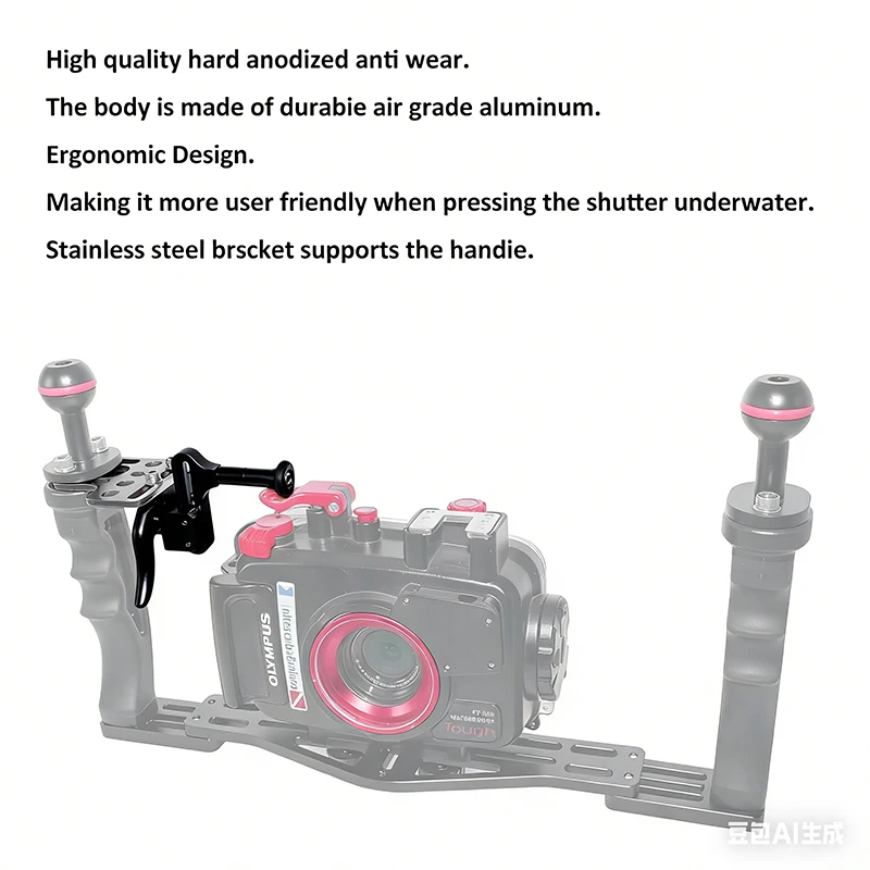 Nitescuba Diving Handle Tray Combo Kit Bracket Shutter Trigger With S18/V20 3600 Lumen Video Light Underwater Camera Photograph