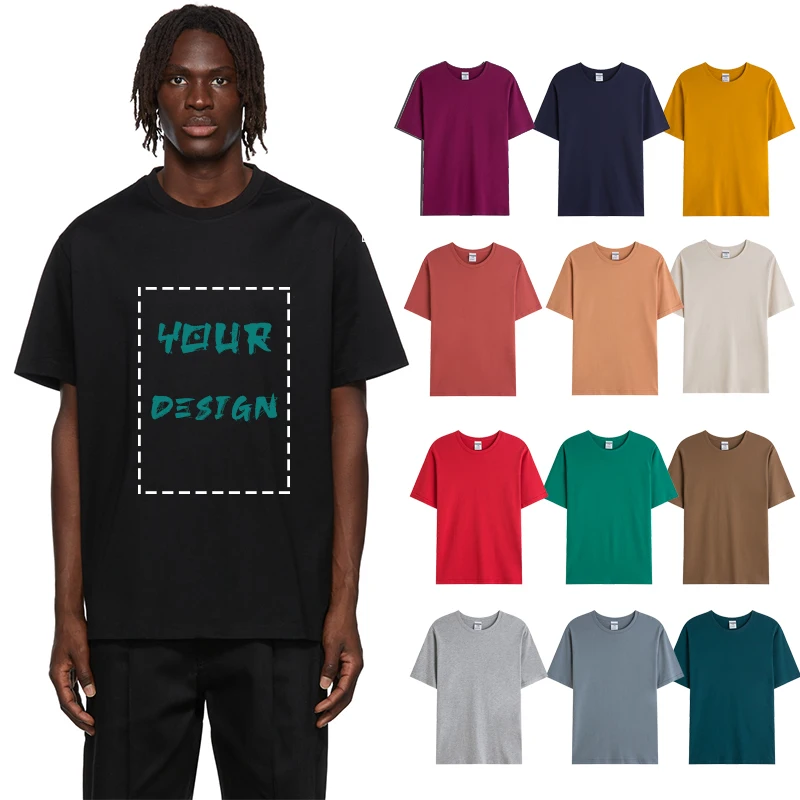 

DIY logo 190g 100% Cotton Custom T Shirt Make Your Design Logo Text Men Women Print Original Design High Quality Gifts Tshirt