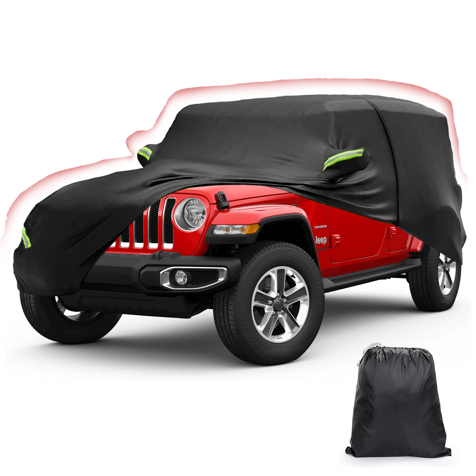 Full Car Cover Outdoor Waterproof Dust Proof Resistant Protection Polyester Durable For Dodge Challenger Jeep Wrangler 2008-2023