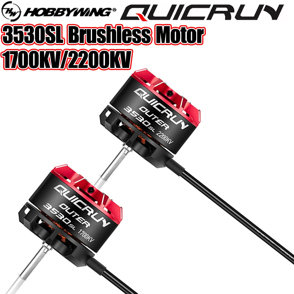 

Бесщеточный двигатель Hobbywing Quicrun Outer 3530sl 2200kv/1700kv для радиоуправляемых машин 1/10 Axial SCX10, 1/12 MJX, WLtoys, FMS