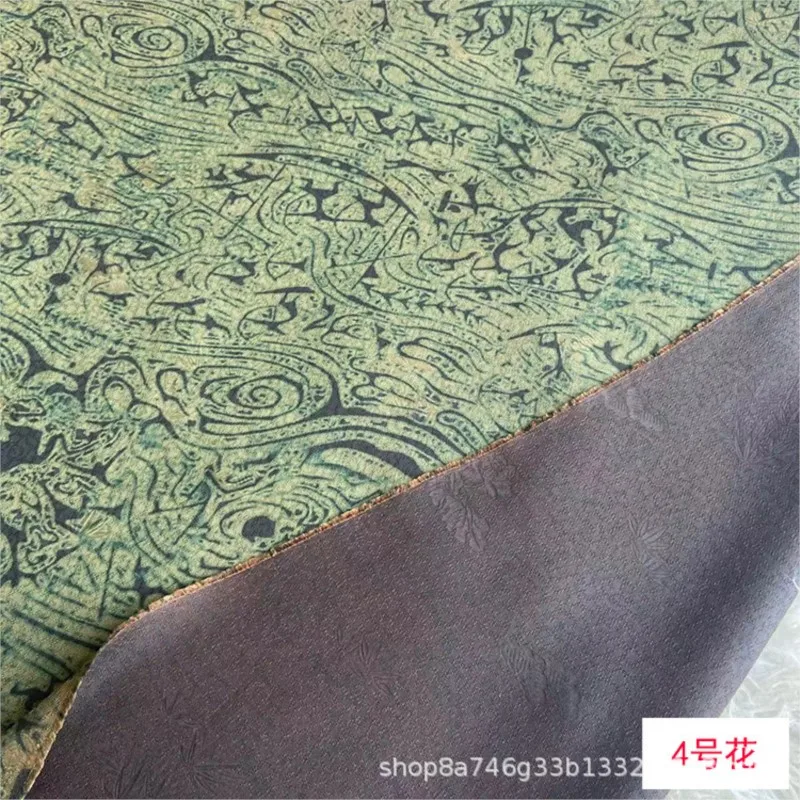 Top de vestido cheongsam chinês de rami com tecido de seda yunsha perfumado com flores