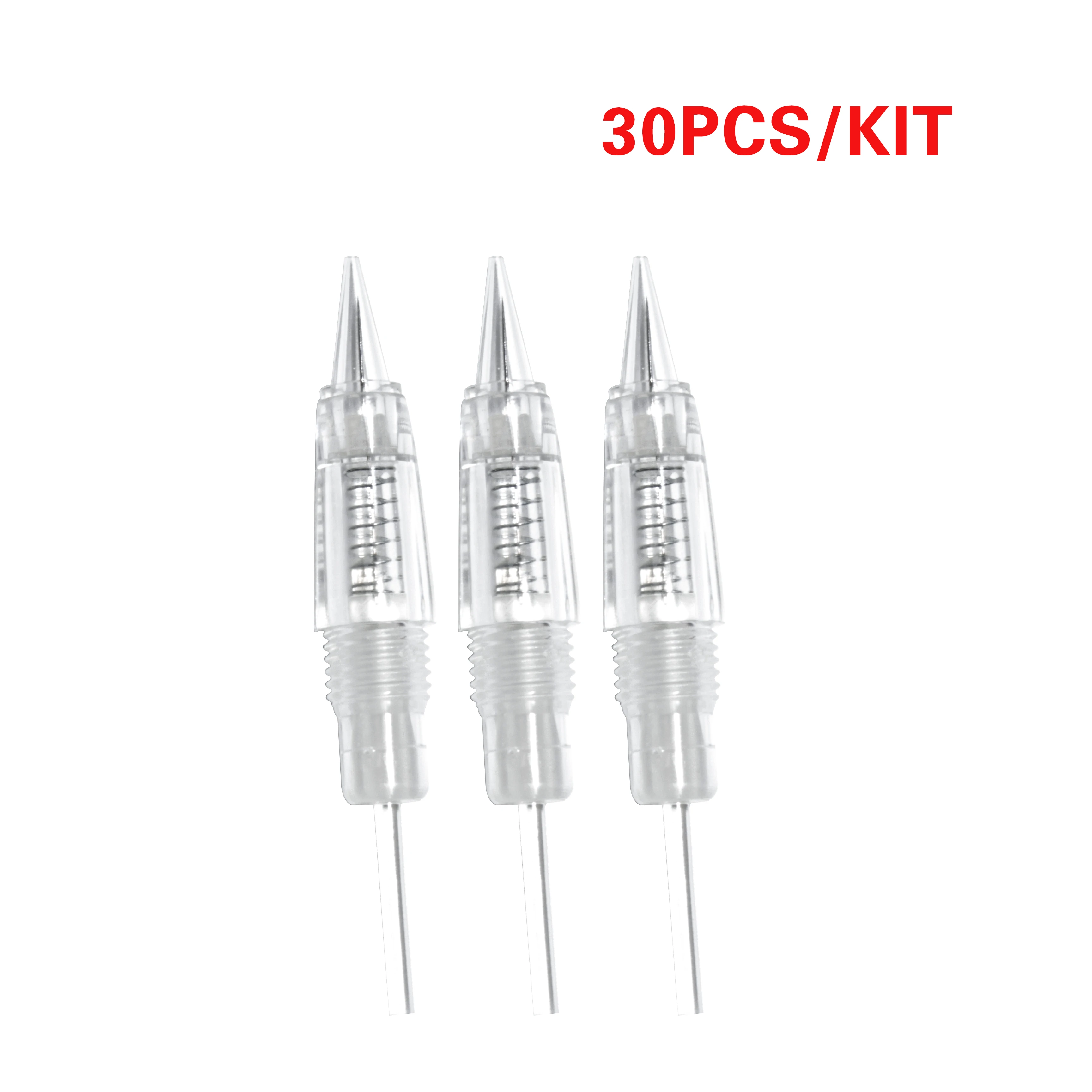 30pcs/box Disposable Tattoo Needle Cartridges 1R 3R 5R 5F 7F 9U For Permanent Makeup Machine Pen Screw Design