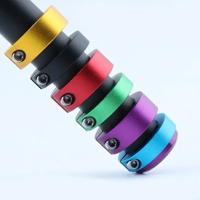 Bike Handlebars Lock Rings for 22.2 Mm Cycling Fit, Screw-Tight Aluminum Hardware for Steady Routine Care Tasks