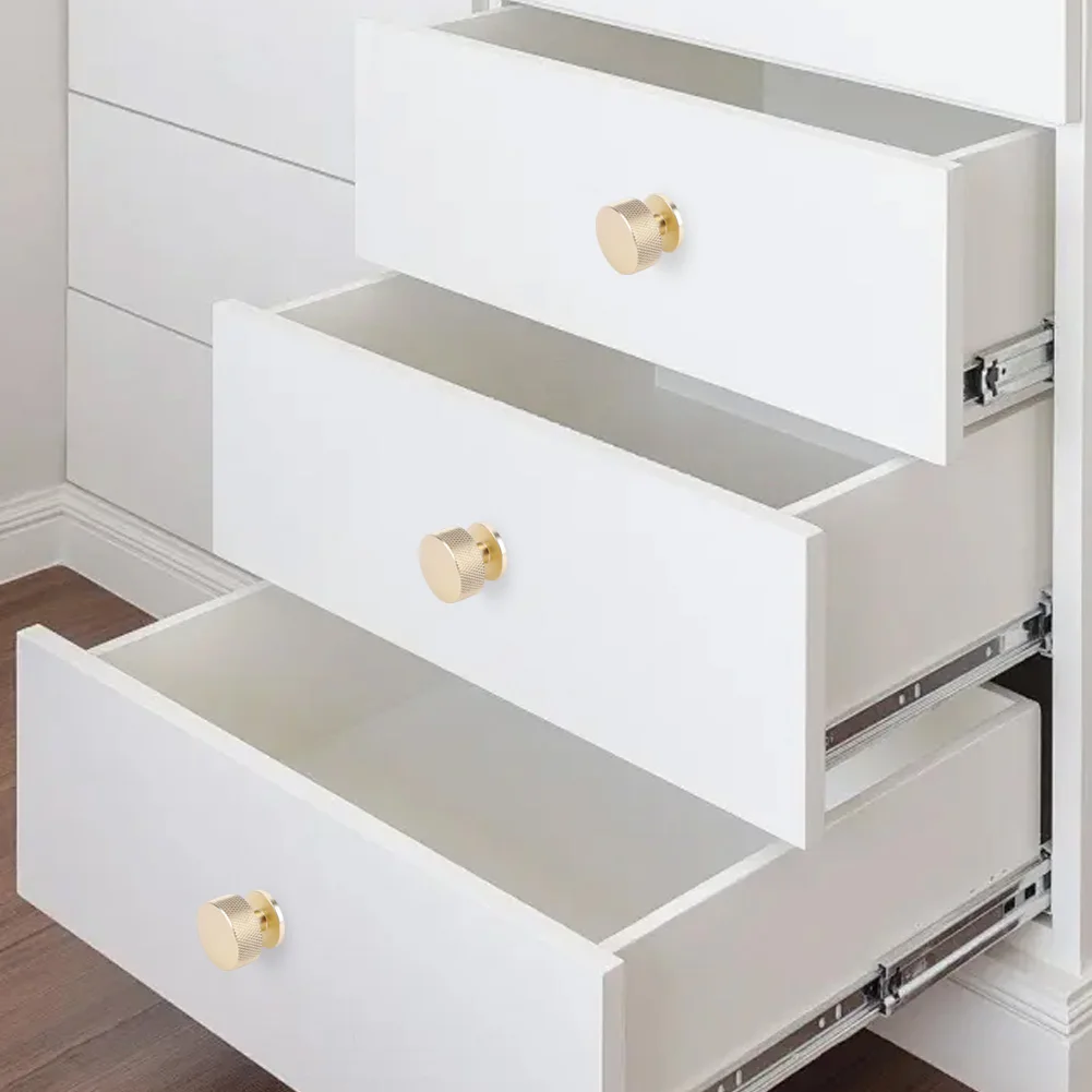 

10 PCS Drawer Knobs Single Hole Multiple Furniture Knobs Knurled Cabinet Door Knobs and Handles Drawer Pulls for Drawer Cupboard