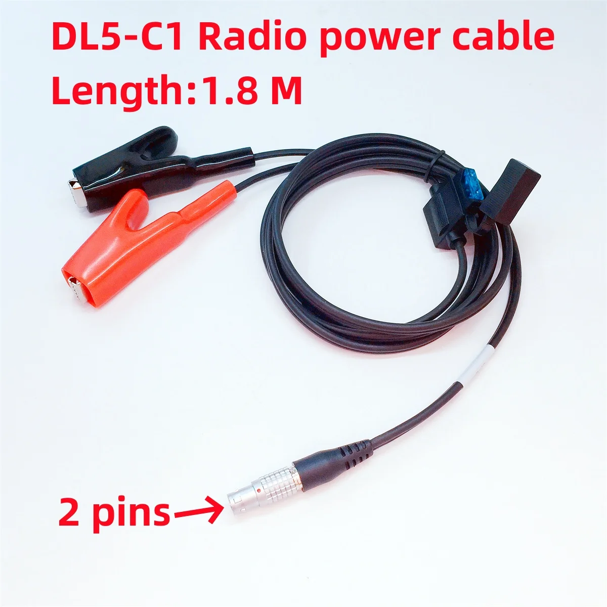 Cable suitable for  CHC & CHCNAV   DL5-C1 Radio GPS host external radio power cord two pin clip cable