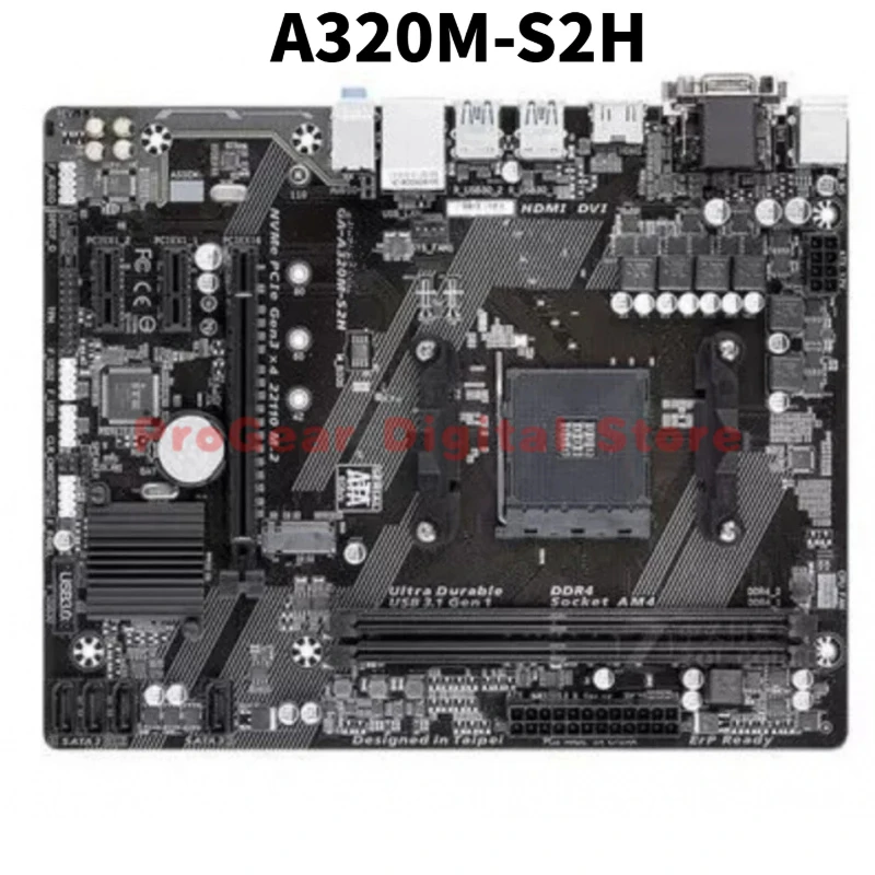 

Used for GIGABYTE A320M-S2H AM4 mATX DDR4 Motherboard Supports AMD Ryzen Series CPU