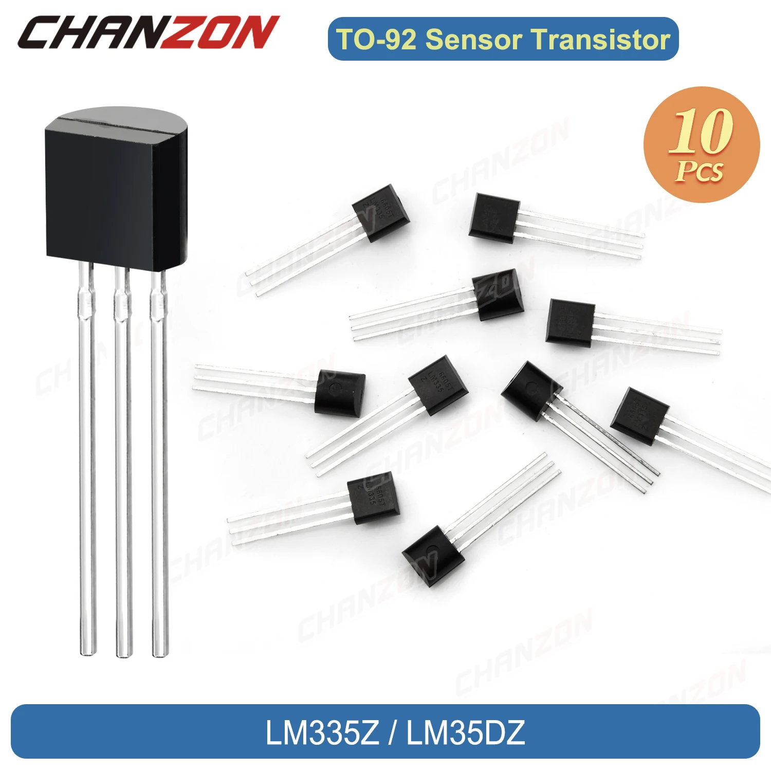 10Pcs LM335Z LM35DZ TO-92 Precision Temperature Sensors Transistor Bipolar Junction BJT Triode Tube Fets Integrated Circuits