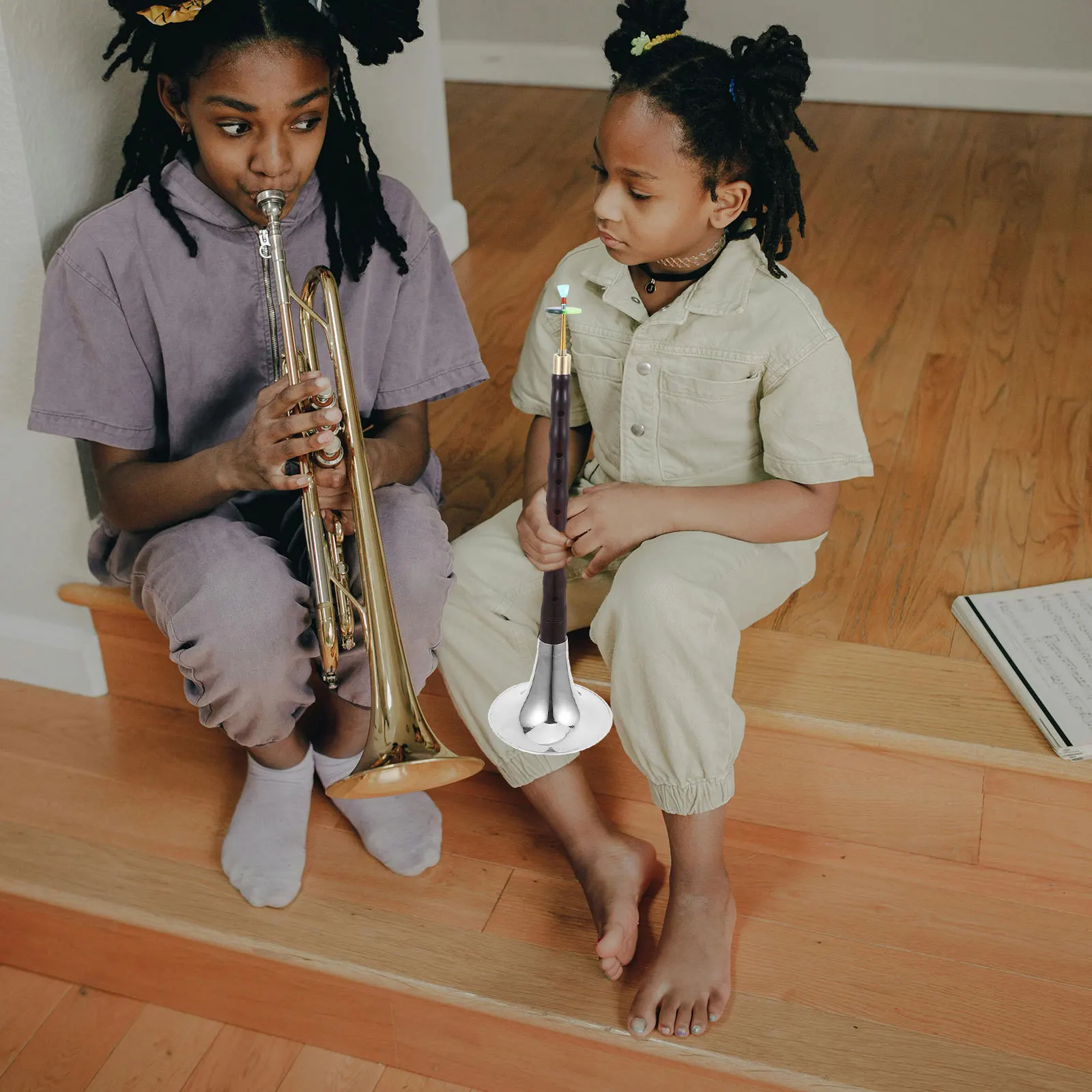 

1Set C Key Suona Rosewood-Made Beginner Professional Ethnic Wind Instrument Easy to Play Lightweight Music Instrument