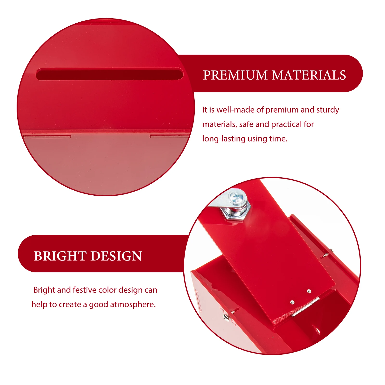 

Portable Ballot Acrylic Voting Storage Case Lock Desktop Donation Collection Reusable Meeting Polling Boxes Light Compact