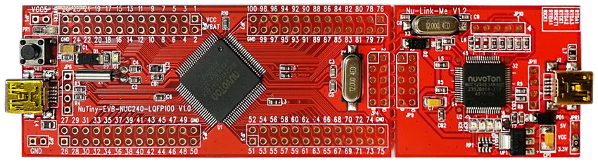 nuvoton new tang architecture M SCM NuTiny-SDK-NUC240 development board