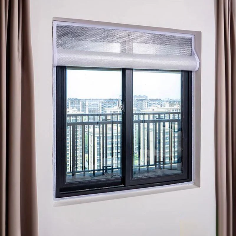 Winter Window Isolation With Folding Design Windproof Insulation Film Sealing Strip Anti Cold Insulating Thermal Curtain