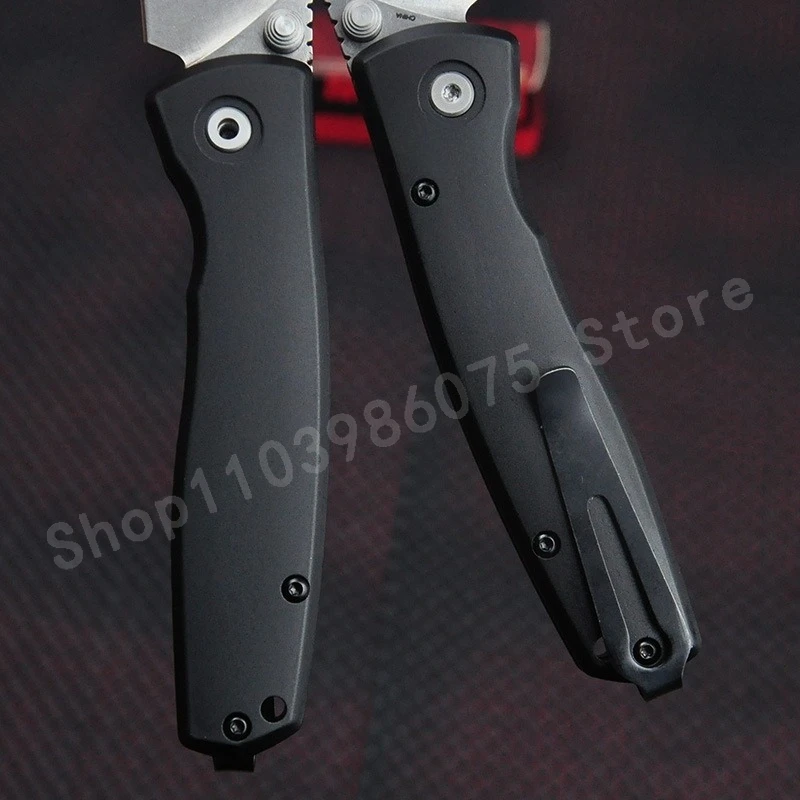 KS 2053 سكين جيب مدمج مع شفرة فولاذية D2 ومقبض ألومنيوم صلابة عالية حادة للتخييم في الهواء الطلق سكين محمول قابل للطي