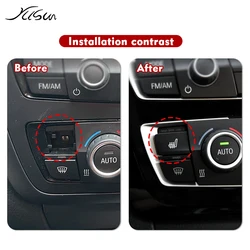 CD digital seat heating switch for BMW 3 Series F35 F30 F31 F34 2013-2019 air conditioning panel volume knob button Accessories