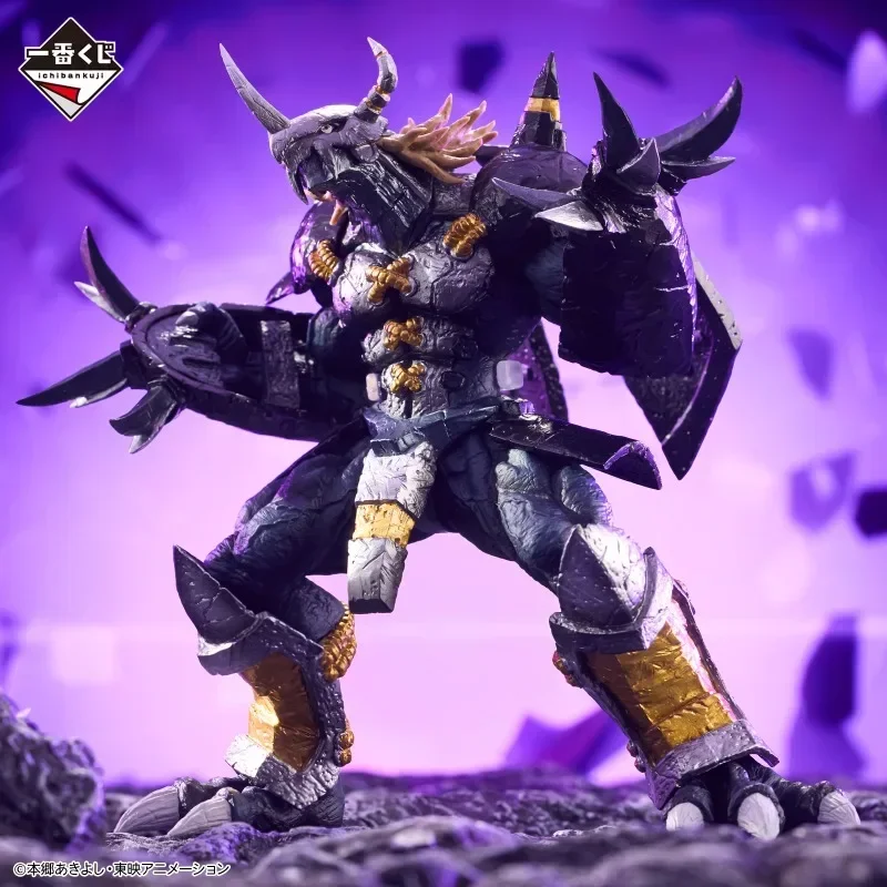 In Stock Bandai Ichiban Kuji Digimon Series Last One Prize Black War Greymon Anime FIgure Action Model Collectible Toys Gift