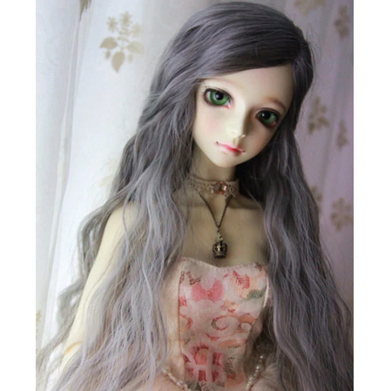 Bjd Wig 1/3 1/4 1/6 1/8 High Temperature Wire Cute Curly One Piece Wig Super For Doll Hair