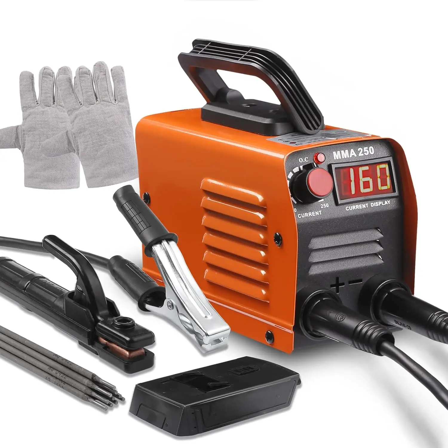 

Mini Portable Welding Machine, MMA 250A 110V Stick Welder with IGBT Inverter, Hot Start, Arc Force, Anti-Stick for Beginners