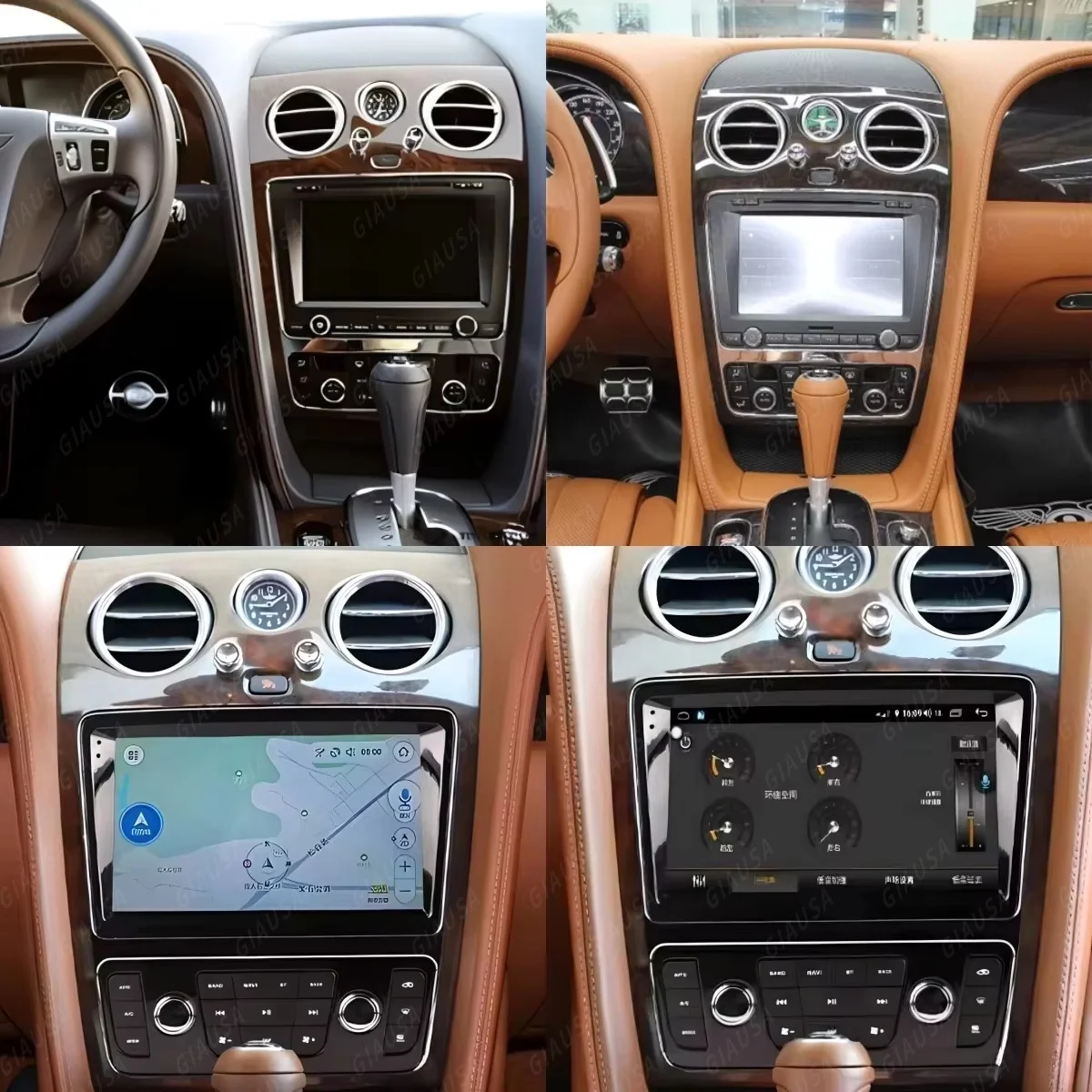 Android 13 For Bentley Continental GT Flying Spur 2004 2005 2006 2007 -2012 Wireless CarPlay Multimedia GPS Car Radio Head Unit