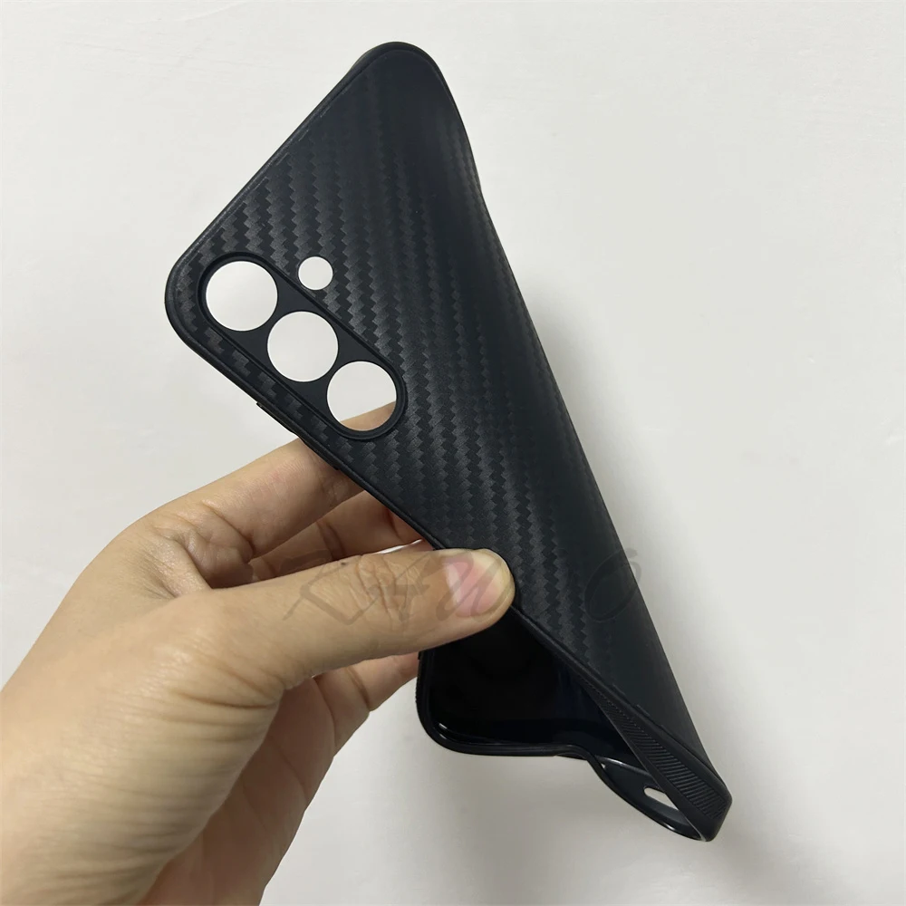 A15 A05S Case Carbon Fiber Texure Soft TPU Slim Cover For Samsung Galaxy A35 A55 A54 S24 Ultra Silicone Thin Phone Capa Coque