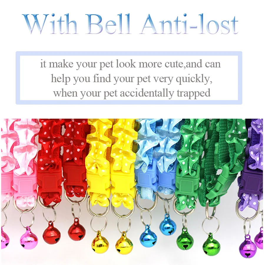 طوق كلب صغير مع جرس ، قلادة القط الدانتيل ، طوق جرو نقطة ، سلسلة لطيف ، لوازم هريرة قابلة للتعديل ، ملحق #4