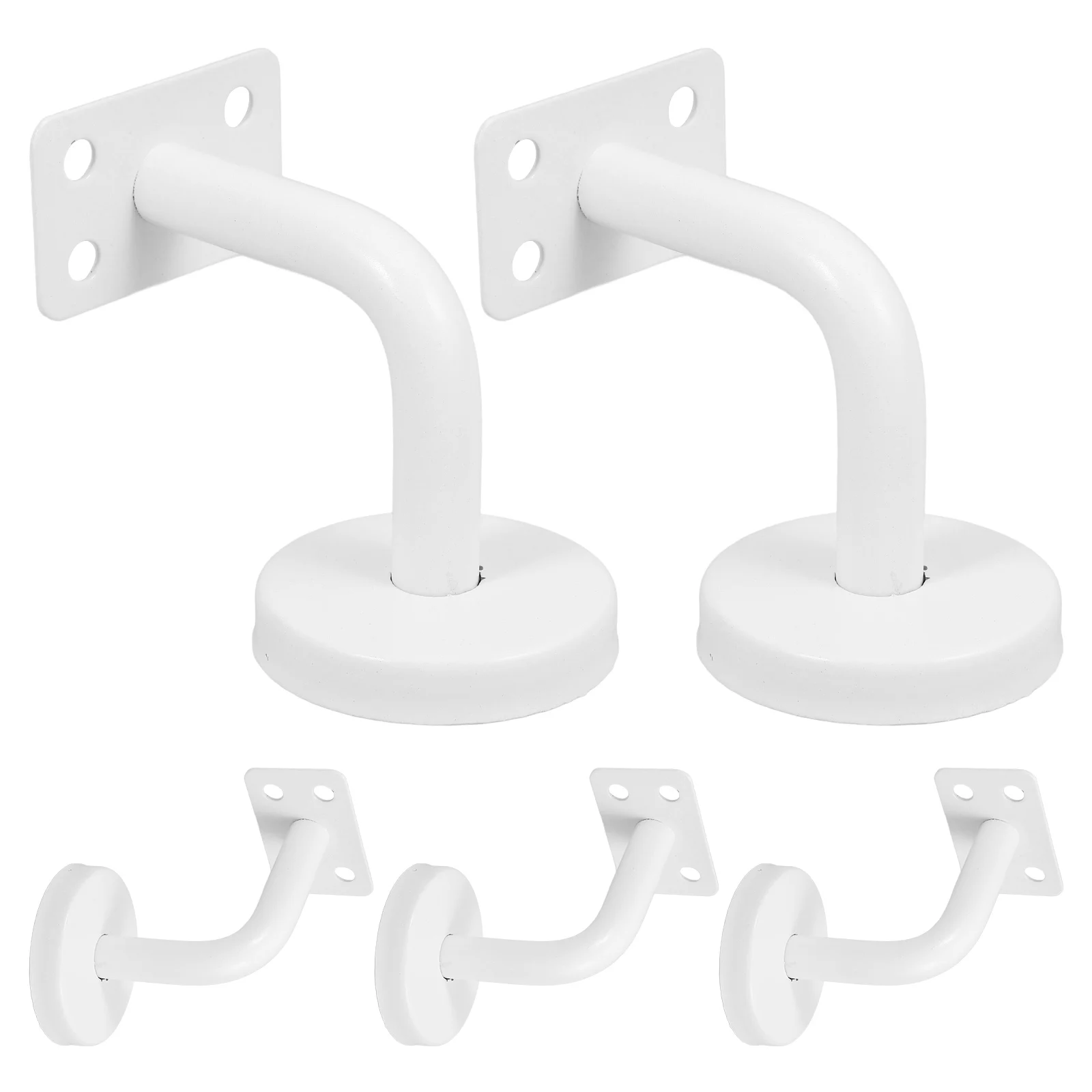 

Stainless Steel Handrail Brackets 201 Mount Durable Construction Easy Installation Suitable Hotel Restaurant Gym Office Building