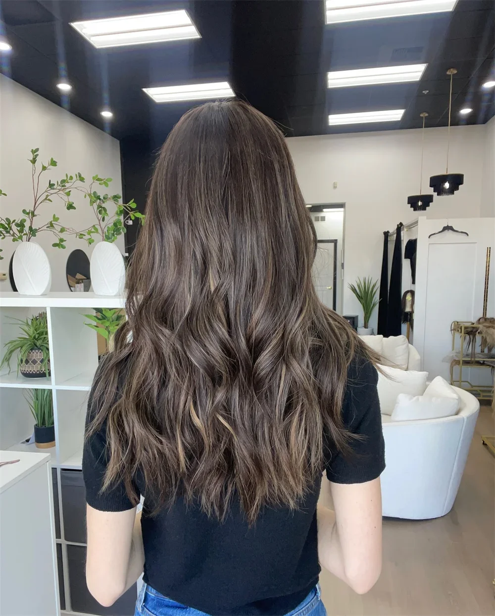 ロングミドル分け合成大型ボックス編組かつらジャンボ結び目のないフルレースフロントウィッグ黒人女性のためのジャンボ部族三つ編みかつら