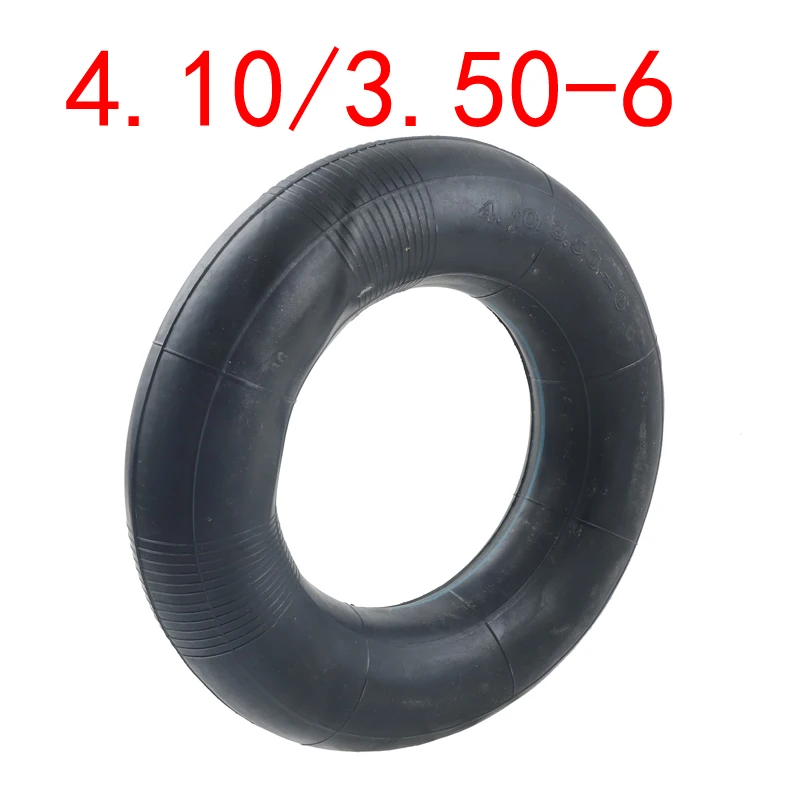 Innertube 4.10/3.50-6 3.50/4.00-6 350/400-6 Camera 3.50-6 4.00-6 Inner Tube Tire Rubber Valve for Wheelbarrow E-Bike Scooter