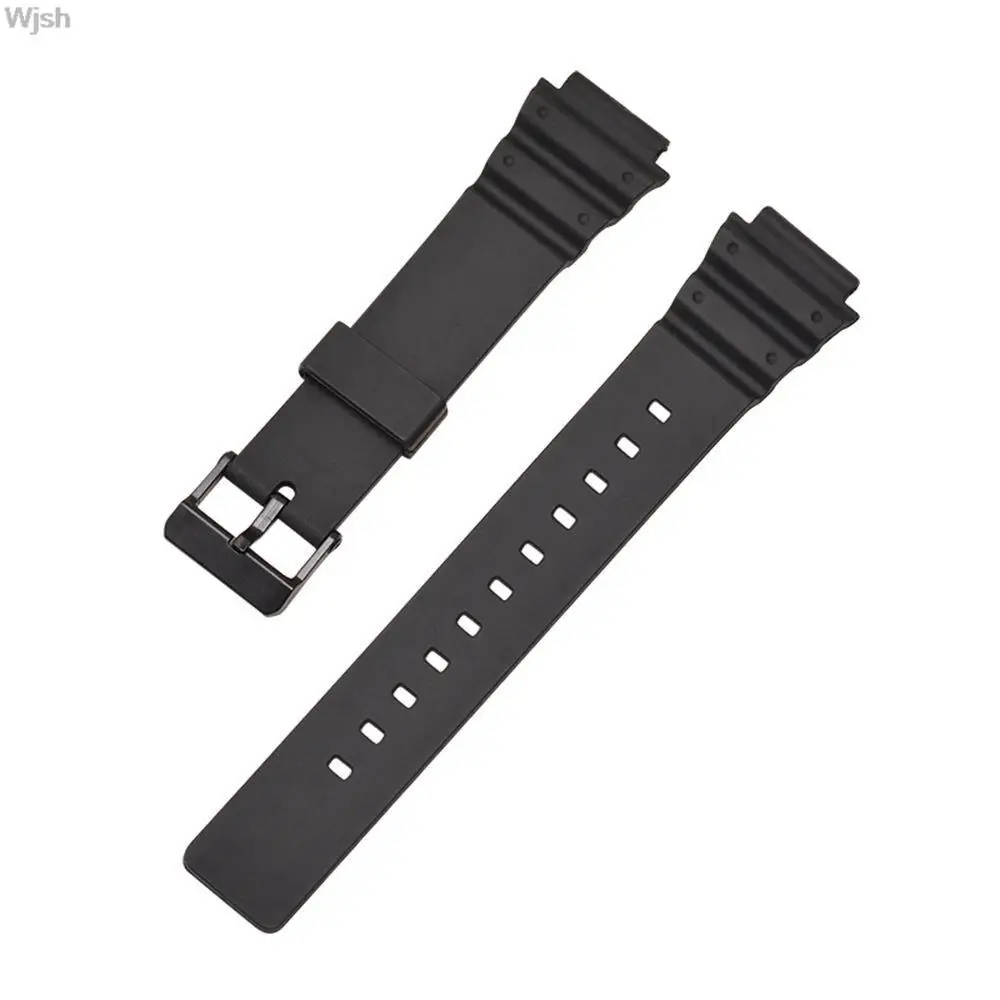 Resin Strap for Casio G-Shock MRW-200H Series 18mm Watch Band Transparent Silicone Wrist Bracelet браслеты для часов муж Black