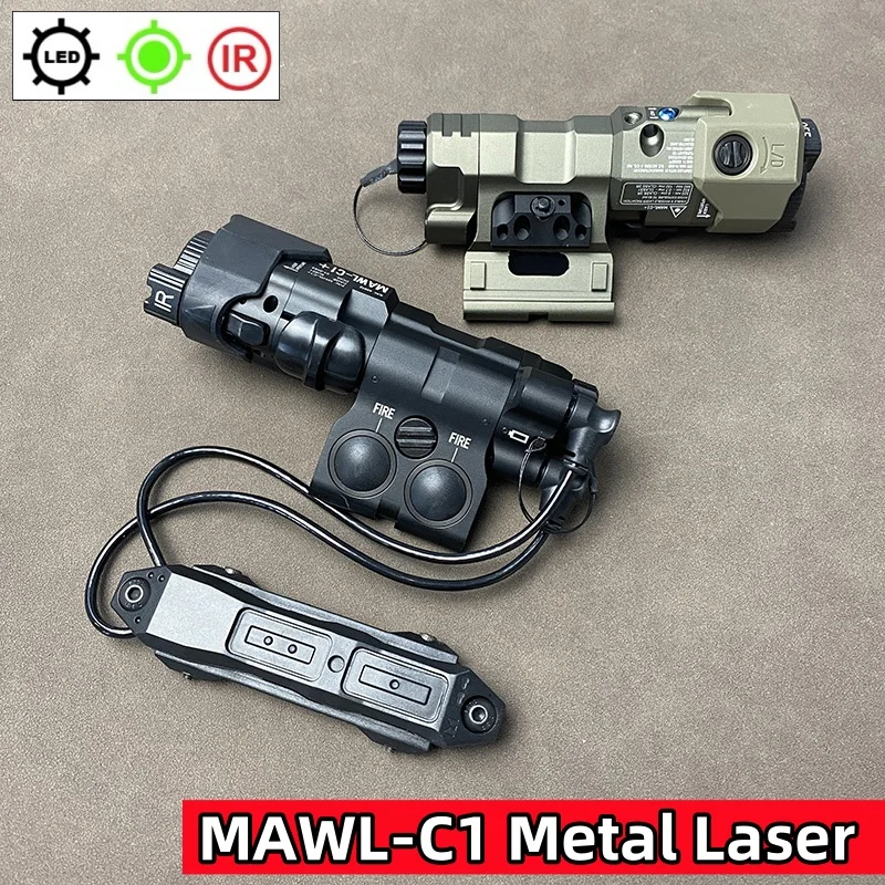 SOTAC Tactiac MAWL Metal MAWL-C1 Green Laser Aiming Device LED Light IR Light IR laser with Dual Control Pressure Switch