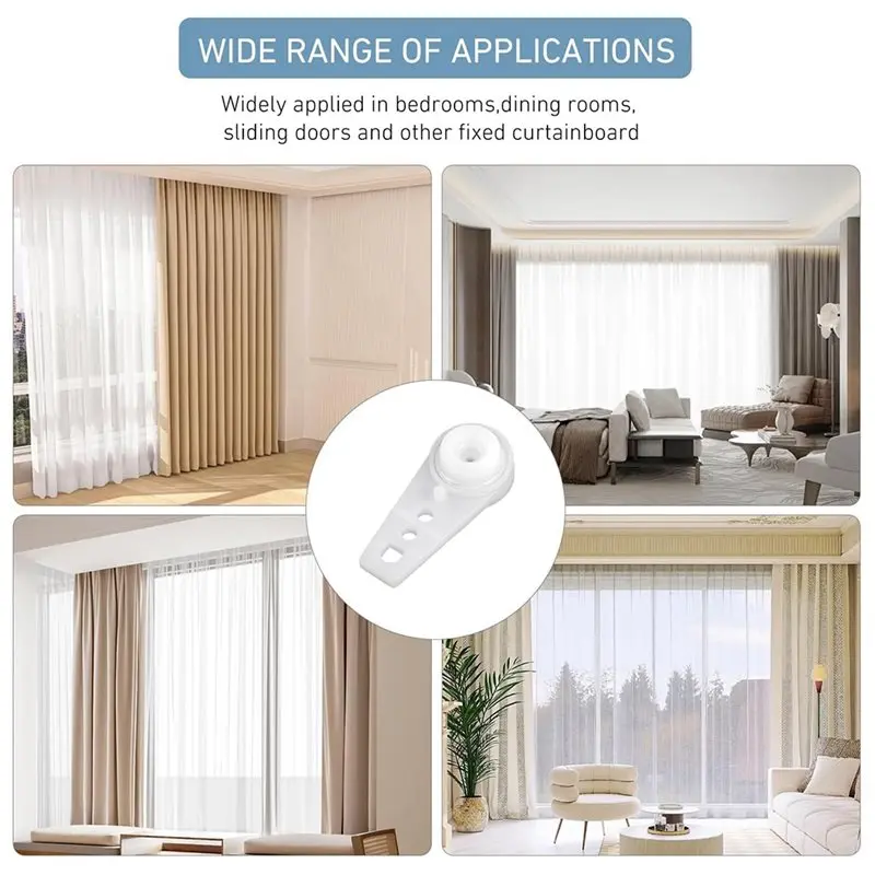 AB11-Ceiling Track Systems Curtain Ball Bearing Carriers(30 Pack)-For Architrac EZ-Track& Most Drapery