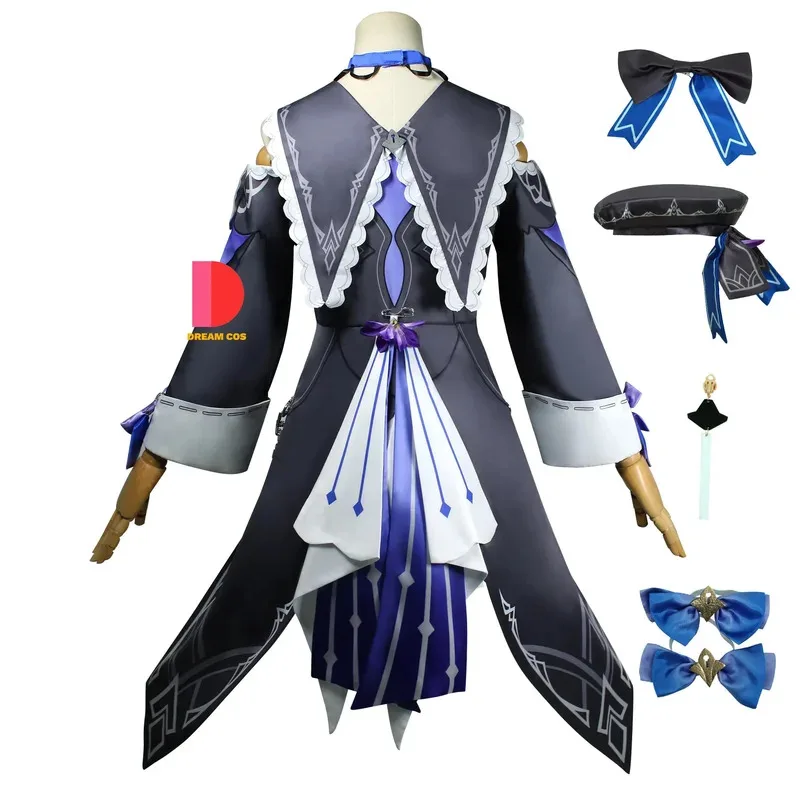 Honkai Star Rail Herta disfraz de Cosplay uniforme de carnaval peluca Anime disfraces de Halloween juego de mujer conjunto completo traje de moda gran oferta