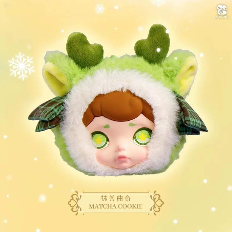 Original Hot Laura Warm Winter Tea Party Series Earphone Bag Vinyl Pendant Blind Box Caja Ciega Action Toy Figure Girls Gift