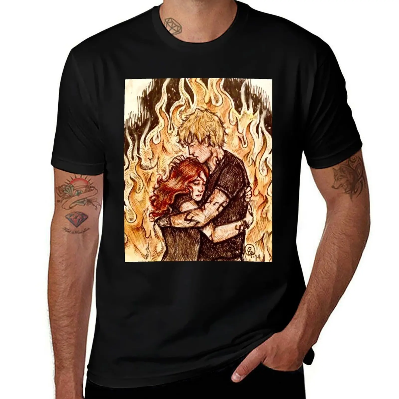 

Heavenly Fire T-Shirt cotton t shirts high quality t shirts for man cotton T-Shirt