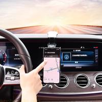 E21C Retractable Phone Holder Rearview Mirror Headrest Clip Mount 360 Degree Rotate
