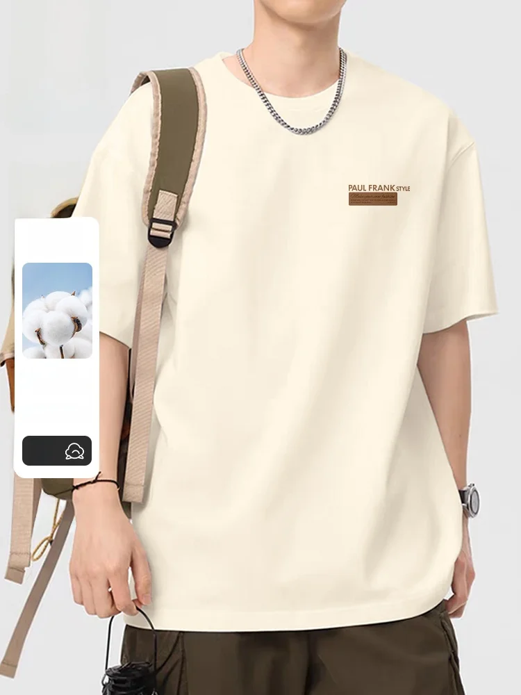 

M ort Sve T-irt Cotton Breathable Loose Fit Summer Casual Cool Faionable Monkey Print round Ne Top