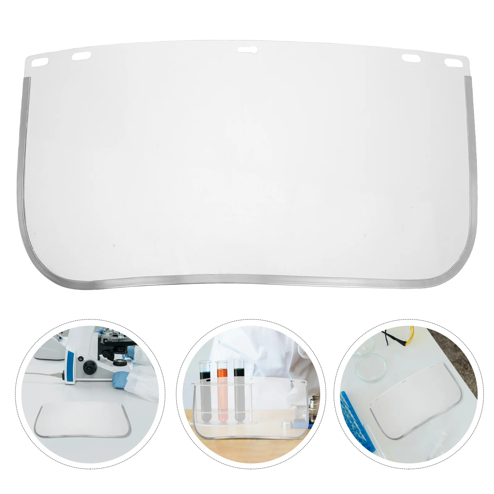 

Anti Splash Face Visor Aluminum Edged Pvc Transparent Shield For Grinding Lab Industrial Safety Use Clear Face Cover