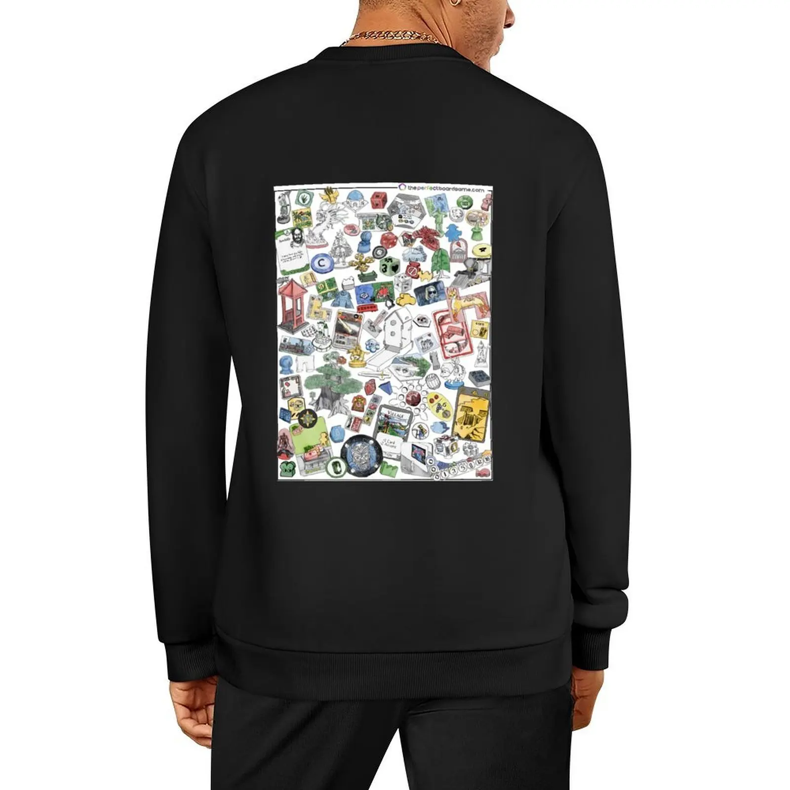 

The Perfect Boardgame Collection Pullover men's clothing graphic t shirts men men's winter sweater pullover