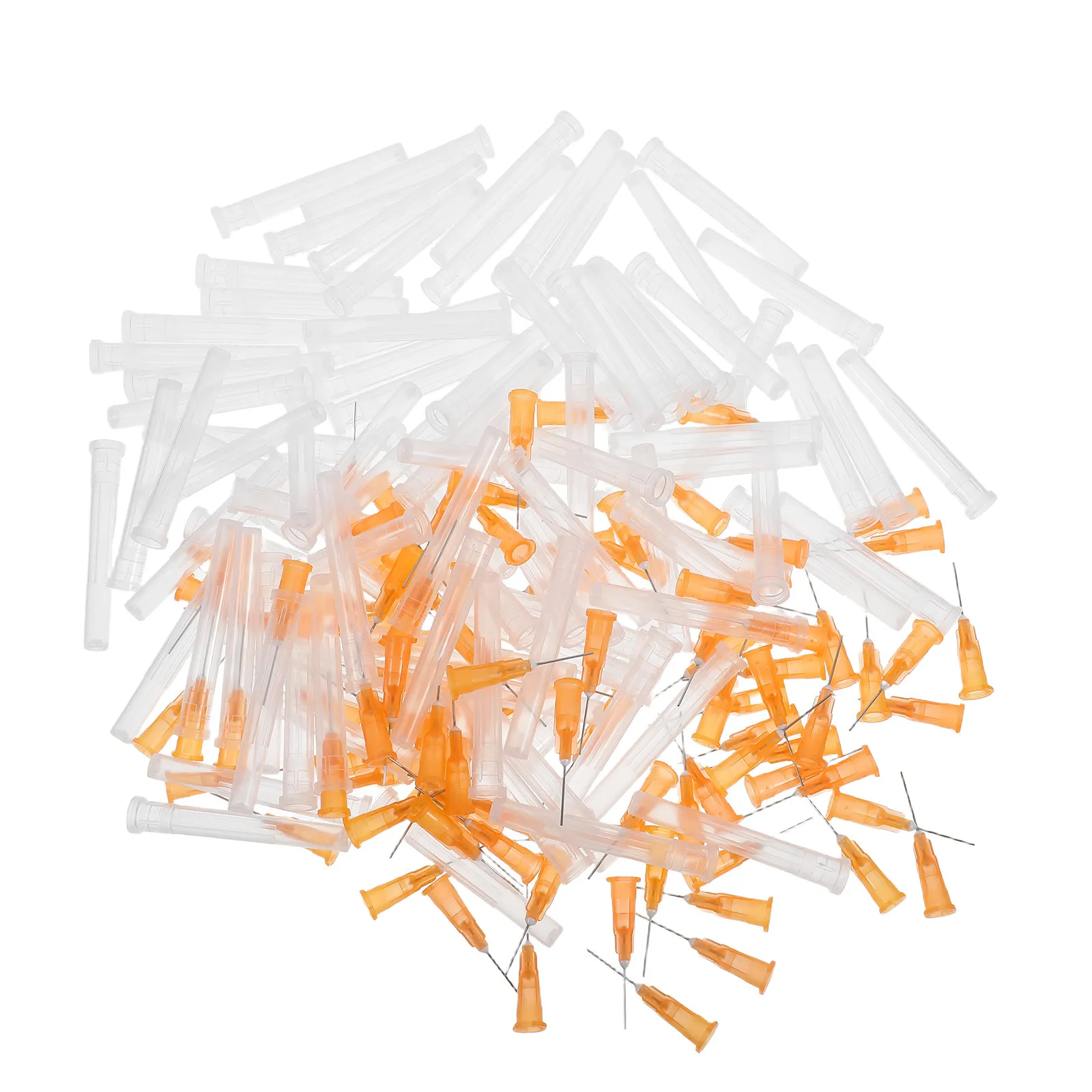 100Pcs Industrial Liquid Dispensing Needles 25G 13Mm Plastic Blunt Tip Refill Glue Ink Lubricant Sealant Precision Lab Tool