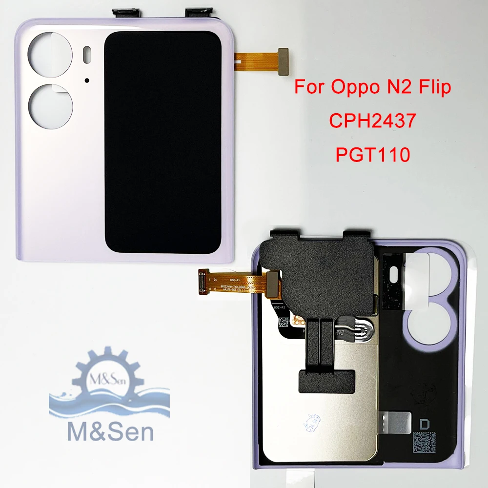 Original 3.26\'\'Amoled For Oppo Find N2 Flip CPH2437 Back Cover LCD External Display Touch Digitizer For Find N3 Flip CPH2519