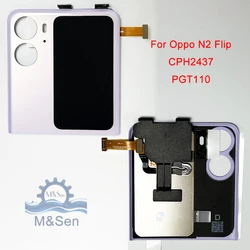 Original 3.26''Amoled For Oppo Find N2 Flip CPH2437 Back Cover LCD External Display Touch Digitizer For Find N3 Flip CPH2519